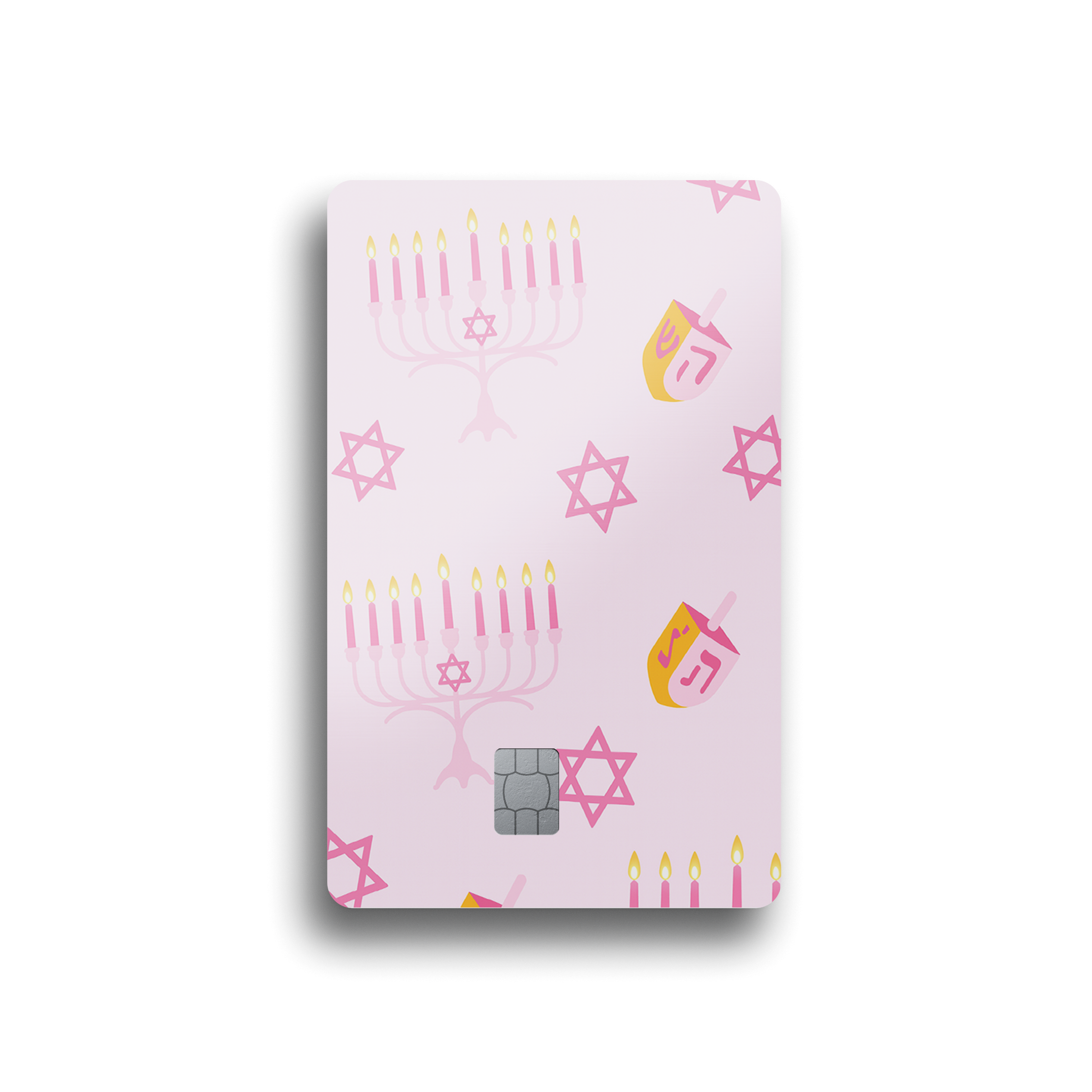 Pink Hanukkah Card Skin